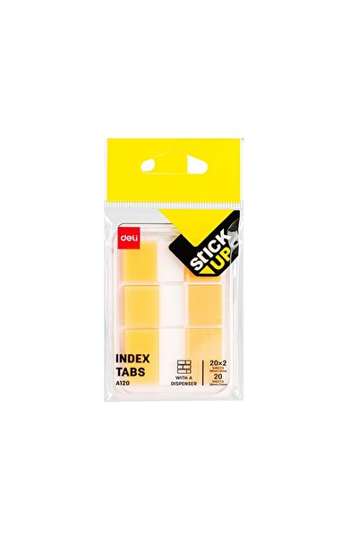 Deli Set de indexuri adezive din plastic 2*38*18 + 1*38*25mm, 20 separatoare ...