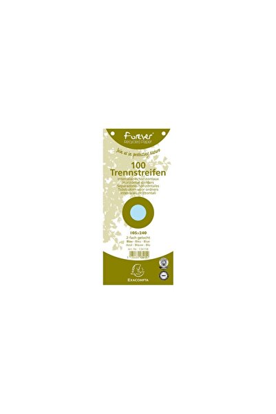 Exacompta Separatoare din carton 105 x 240 mm albastre