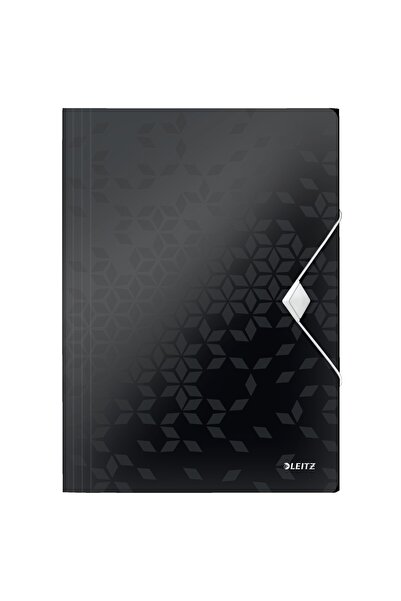 Leitz Plastic folder with black elastic WOW
