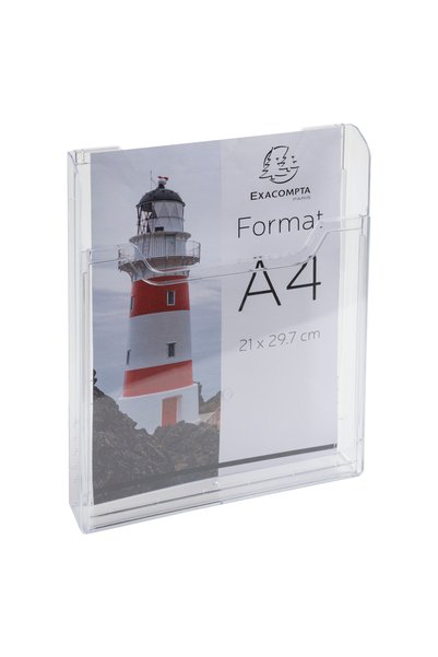 Exacompta A4 Portrait Transparent Brochure Holder