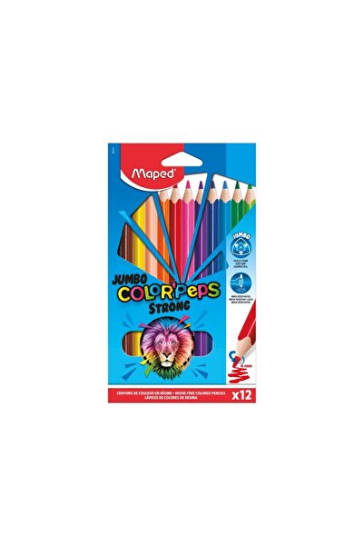 Maped Colors Peps Strong Jumbo Colored Pencils 12 colors
