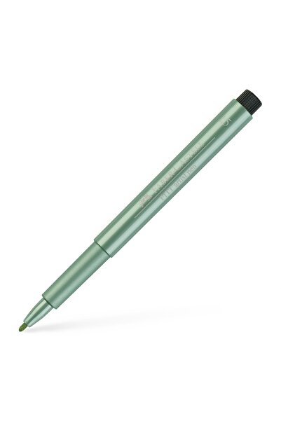 Faber Castell Химикалка Pitt Artist, зелена, металик, Faber-Castell