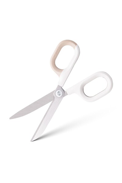 Nusign Office Scissors 14.5cm Two-Tone White-Cream DELI