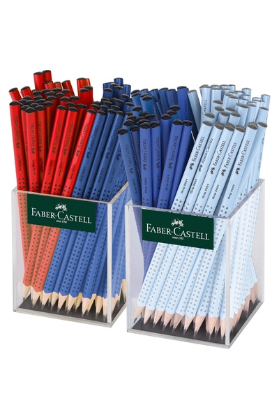 Faber Castell Graphite Pencil Without Eraser Grip 2001 Red-Blue-Blue 2*72 Pla...
