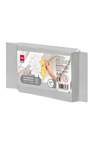 Deli Plastilină albă de modelat 500g