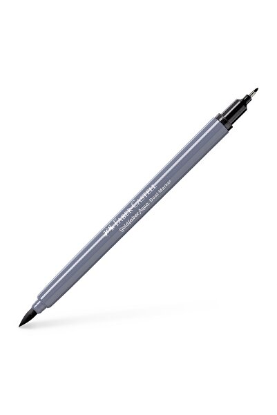 Faber Castell Marker permanent cu 2 vârfuri GOLDFABER Negru închis 199 FABER-...