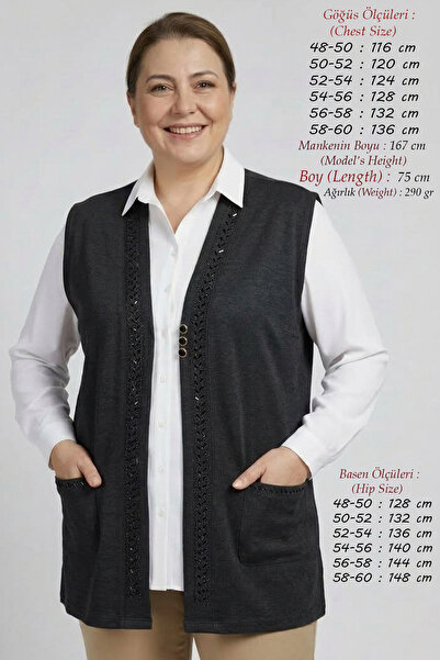 Laden Large Size Comfortable Fit Ecrin Fabric Seasonal Short Mother's Vest 75...