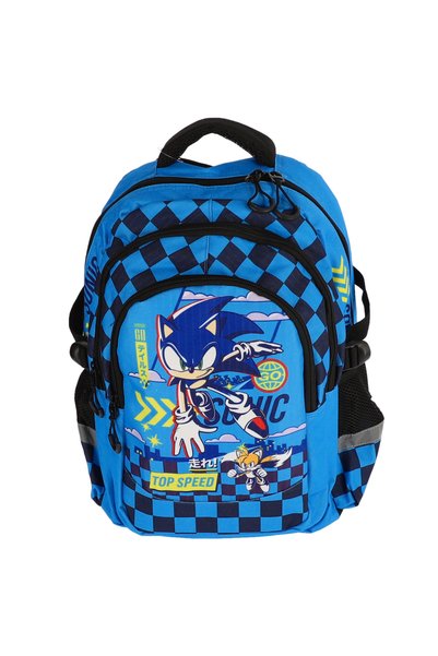 PIGNA Ghiozdan CL I-IV SONIC BLUE 3 FERMOARE
