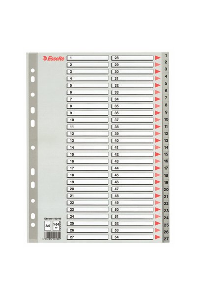 Esselte Пластмасови индексни разделители 1-54 Maxi