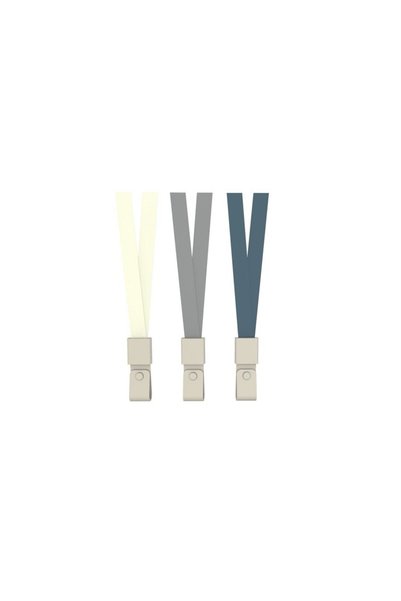 Deli Grey Textile Lanyard with PVC Clip 450x10mm 12 Pcs/Set Deli