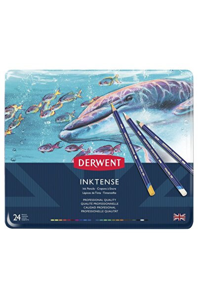 Derwent Inktense Cutie Metalică cu 24 de piese