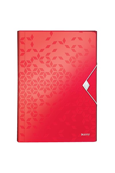 Leitz Plastic Map with 6 Compartments Red Project Type WOW
