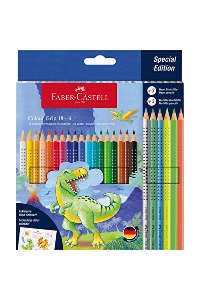 Faber Castell Фабер-Кастел Дино 18+6 Цветни моливи 201546