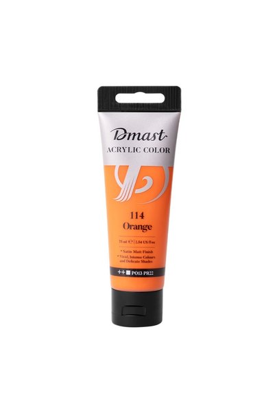 DMAST PROFESSIONAL ACRYLIC COLORS 75ML ORANGE 114 BY PEBEO