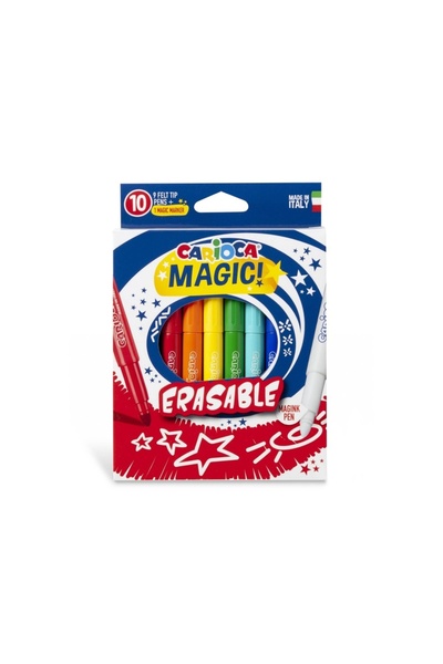 carioca 10-Color Magic Felt Erasable Pen Set