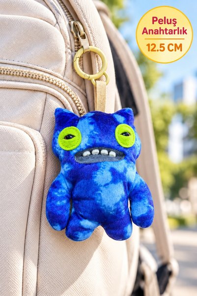 TOYFEST Plush Bag Clip Mini Series 6 Blue Green Eyed - 12.5 cm