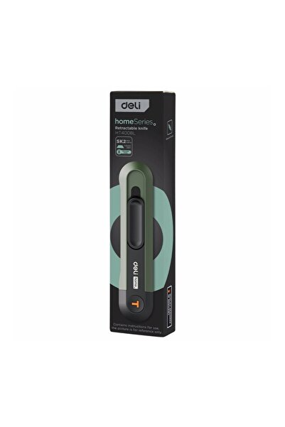 Deli Cutter verde cu retractare automată, Seria pentru acasă