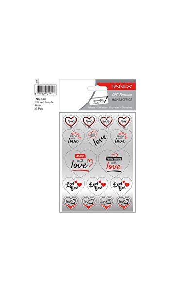 Tanex STICKER MADE WITH LOVE 2/SET TNX-343