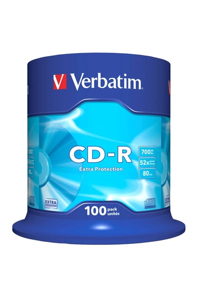 Verbatim CD-R 100/SET 700MB 52X PROTECȚIE EXTRA 43411