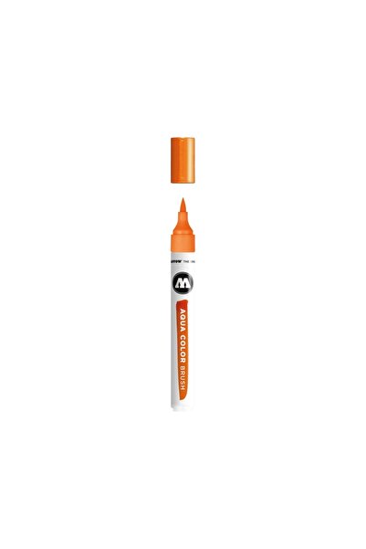 Molotow Aqua Color Brush, Marker Cu Varf De Pensula, Elastic, Orange