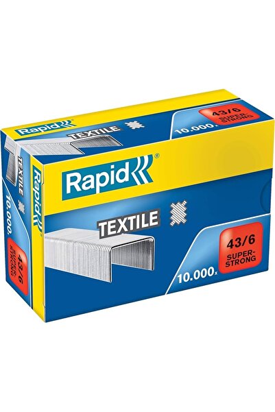 Rapid Capse textile 43/6 10000/cutie Super Rezistente
