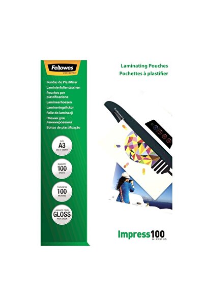 Fellowes Foi A3 100 microni 100 bucăți/pachet