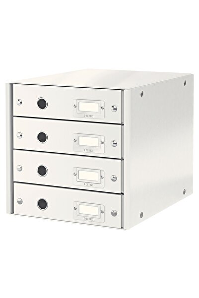 Leitz Λευκή συρταριέρα 4 συρταριών CLICK&STORE