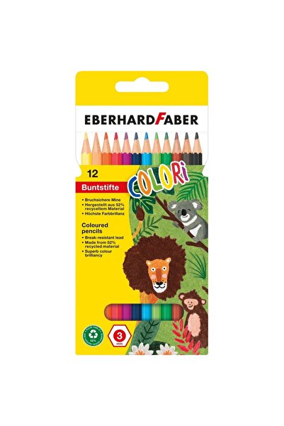Eberhard Faber 12-COLOR PLASTIC COLORED PENCILS