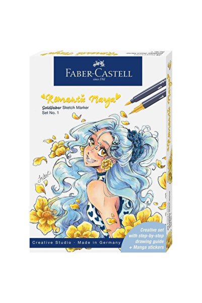 Faber Castell Комплект от 8 маркера Sketch Goldfaber и аксесоари