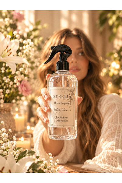 White Flowers Oda Spreyi 550 ML - Ev, Ofis, Araç ve Yaşam Alanları İçin Uzun Süre Kalıcı Ortam Kokusu Room Spray