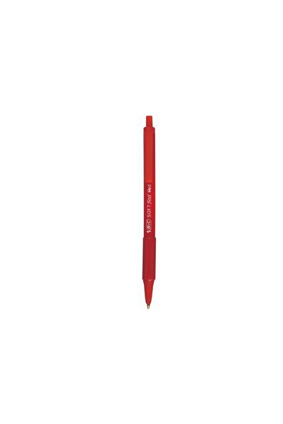 Bic Pen with red soft-feel mechanism