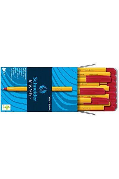 SCHNEIDER Cutie 50 Buc Pix Fara Mecanism Tops 505 F, 3 Culori Scriere
