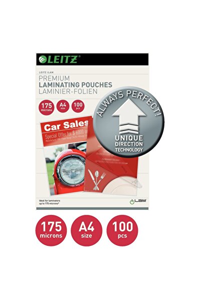 Leitz A4 FOIL 175 MICRONS 100/BOX UDT