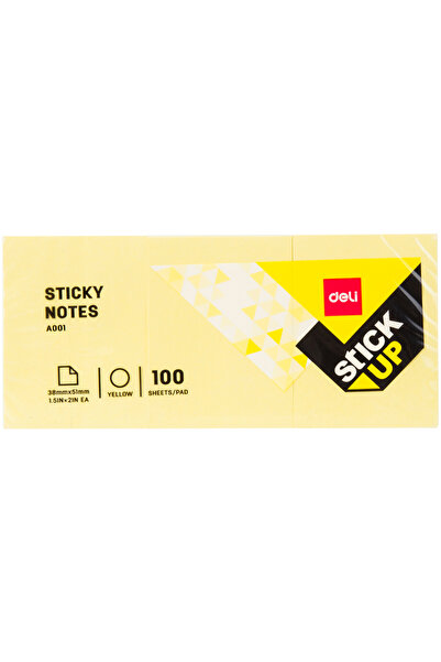 Deli Post-it-uri 3*38*51mm Galbene 100 coli