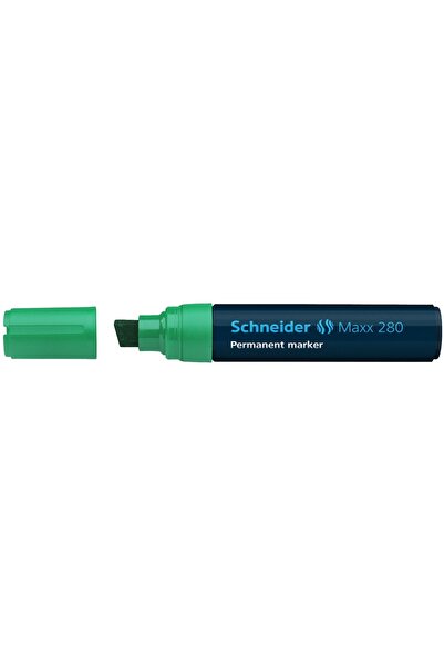 SCHNEIDER Marker permanent cu vârf teșit 4-12 mm 280 verde