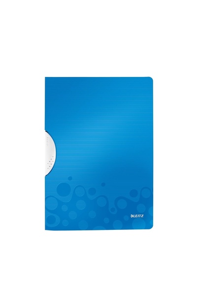 Leitz Plastic folder with metallic blue clip Colorclip Wow