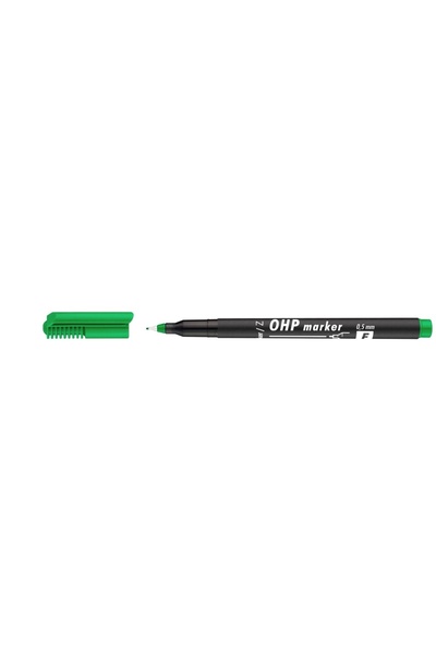 ICO Marker permanent OHP cu vârf fin 0,5 mm verde