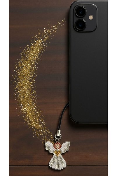 SEARD Miyuki Bead Handmade Angel Phone Charm - Charm 3