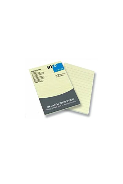 global notes ADHESIVE NOTES 100*150 YELLOW LINED 100 SHEETS INFO NOTES