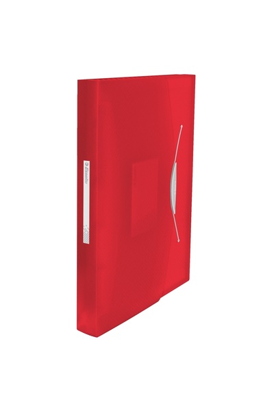 Esselte Organizator de hârtii din plastic cu 6 compartimente, roșu intens