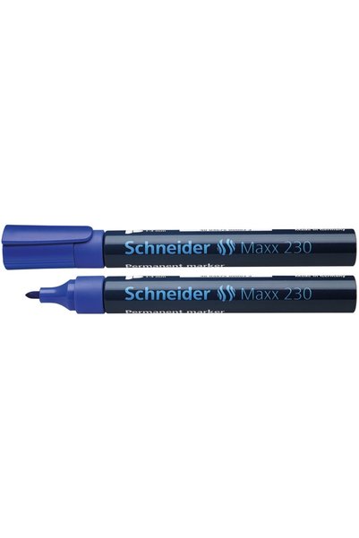 SCHNEIDER Maxx 230 Bullet Tip Permanent Marker 1-3 mm Blue Scm232