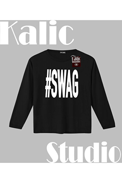 Kalic Studio swag majica dugih rukava crna