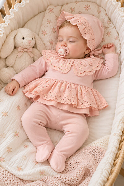 Cherub Baby طقم خروج من المستشفى Elit لحديثات الولادة، مكوّن من 5 قطع، من قطن...