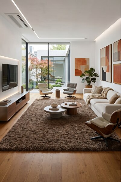SOFT DECOR Vizon Kaymaz Taban Peluş Kesme Yolluk Tozumaz Yumuşak Dokulu Antib...