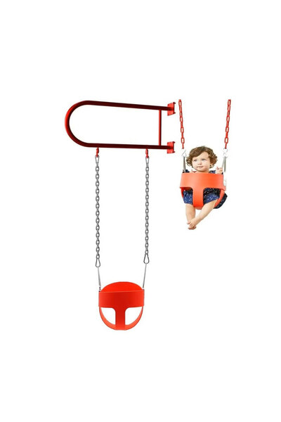 ALBADER Baby Swings Wall, Swing Wall Iron with Baby Swing Seat & Chains For O...