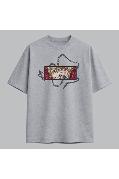 KEYFHOME Kurapika Hunter x Hunter Anime Tricou brodat Unisex 100% bumbac