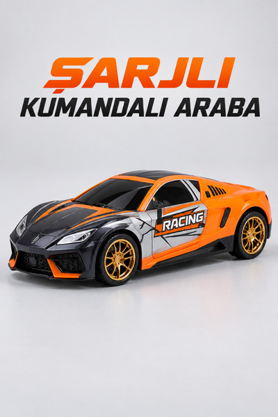 İlknurtoys 1:10 Hızlı Speed King Sarjlı Kumandalı Araba 25 Kmh 2.4 Ghz Tekerl...