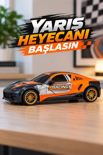 İlknurtoys 1:10 Hızlı Speed King Sarjlı Kumandalı Araba 25 Kmh 2.4 Ghz Tekerlek Isıklı 46x21x18 Cm Boyut Yeni