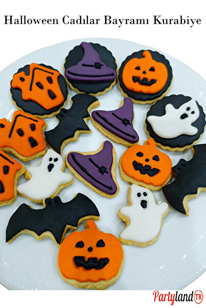 PartylandTR Halloween Kurabiye Cadılar Bayramı Şeker Hamurlu Kurabiye