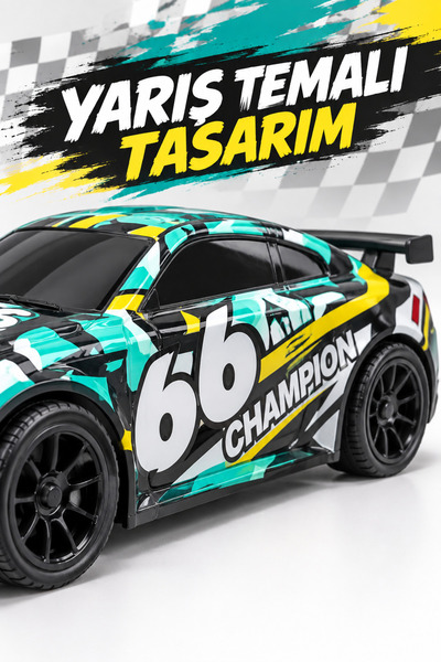 İlknurtoys Oyuncak Uzaktan Kumandalı Şarjlı Işıklı Drift Yapan Araba